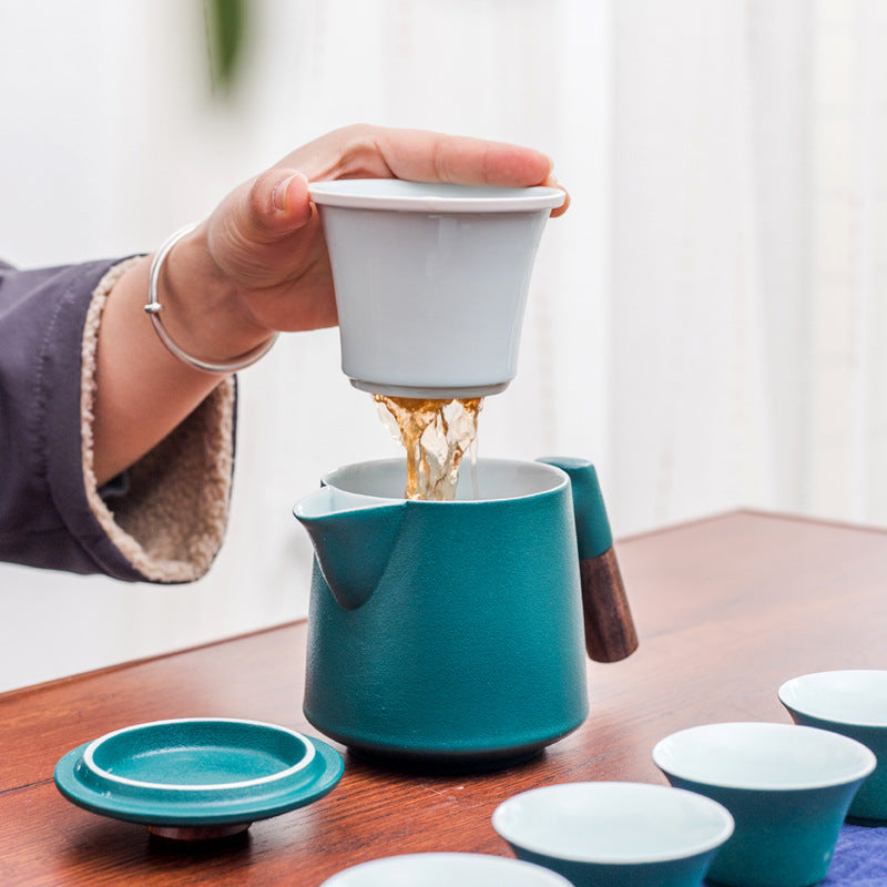 Travel Kung Fu Tea Set Small Ceramic Quick Guest Cup