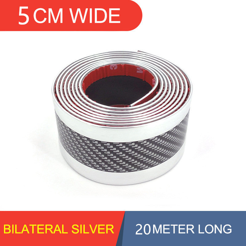 5D Carbon Fiber Car Bumper Protection Bar Threshold Sticker