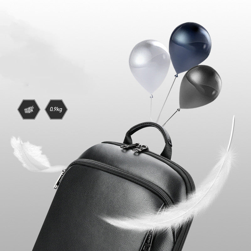 Men&#39;s Fashion New Backpack High-end Genuine Leather