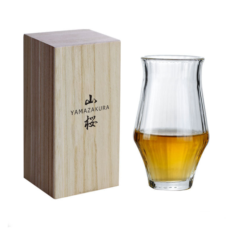 Household Simple Vertical Pattern Retro Whiskey Glass