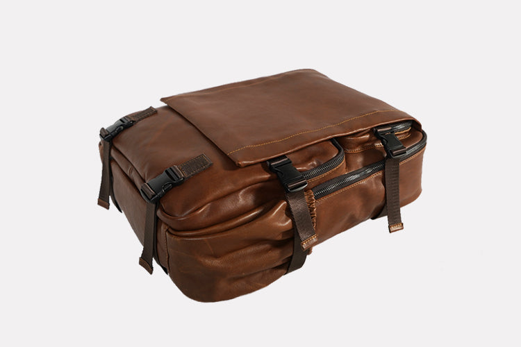 Men&#39;s Fashion Handmade Leather Business Backpack