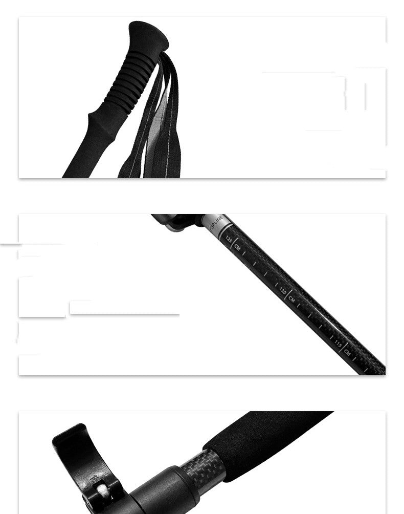 3K Carbon Fiber Folding Alpenstock