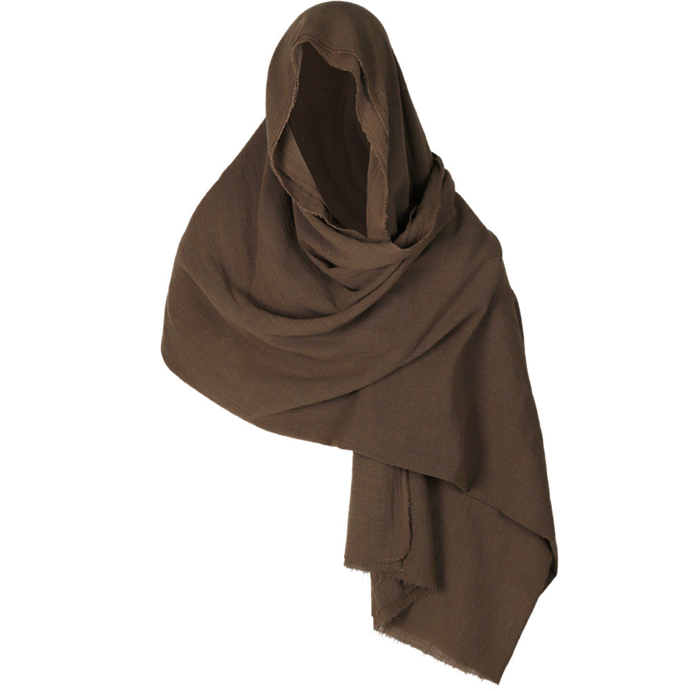 Halloween Medieval Cotton Scarf Cape Wanderer Cloak