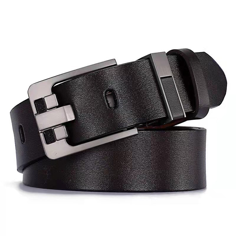 Men&#39;s Retro Belt With Oversized Wide Needle Buckle