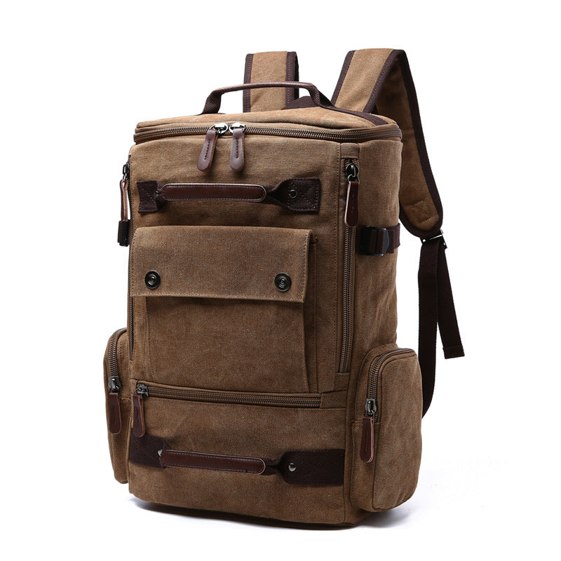 Men&#39;s Backpack Vintage Canvas Backpack  Men&#39;s Travel Bags Large Capacity Backpack Laptop Backpack