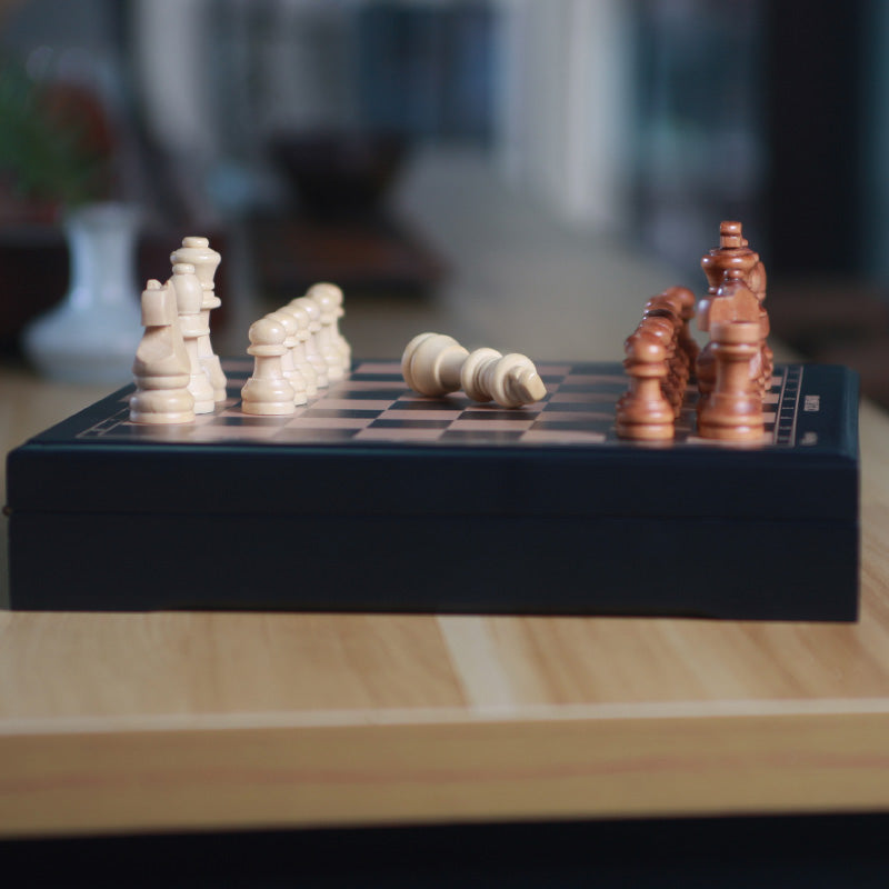 Mini Chess Children&#39;s Board Wooden Chess