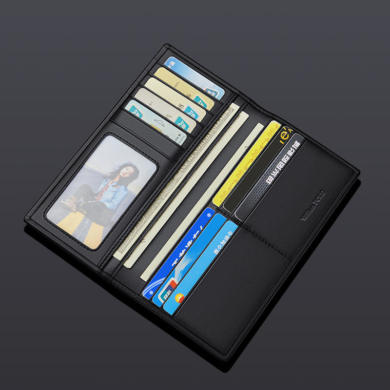 Cowhide Men&#39;s Wallet Business Casual All-match