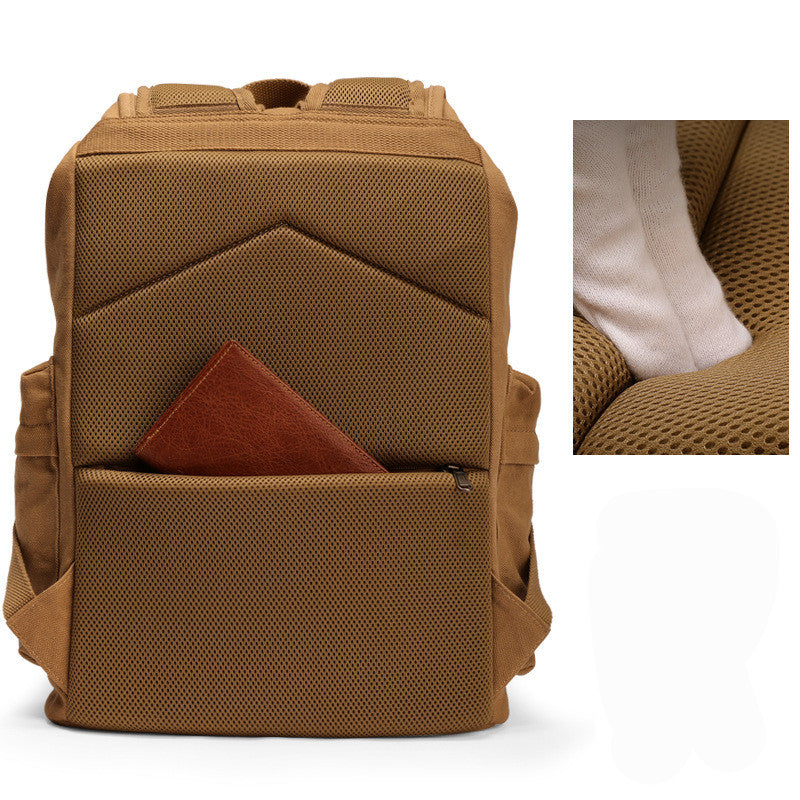 Men&#39;s Retro Canvas Backpack Casual Middle School Students