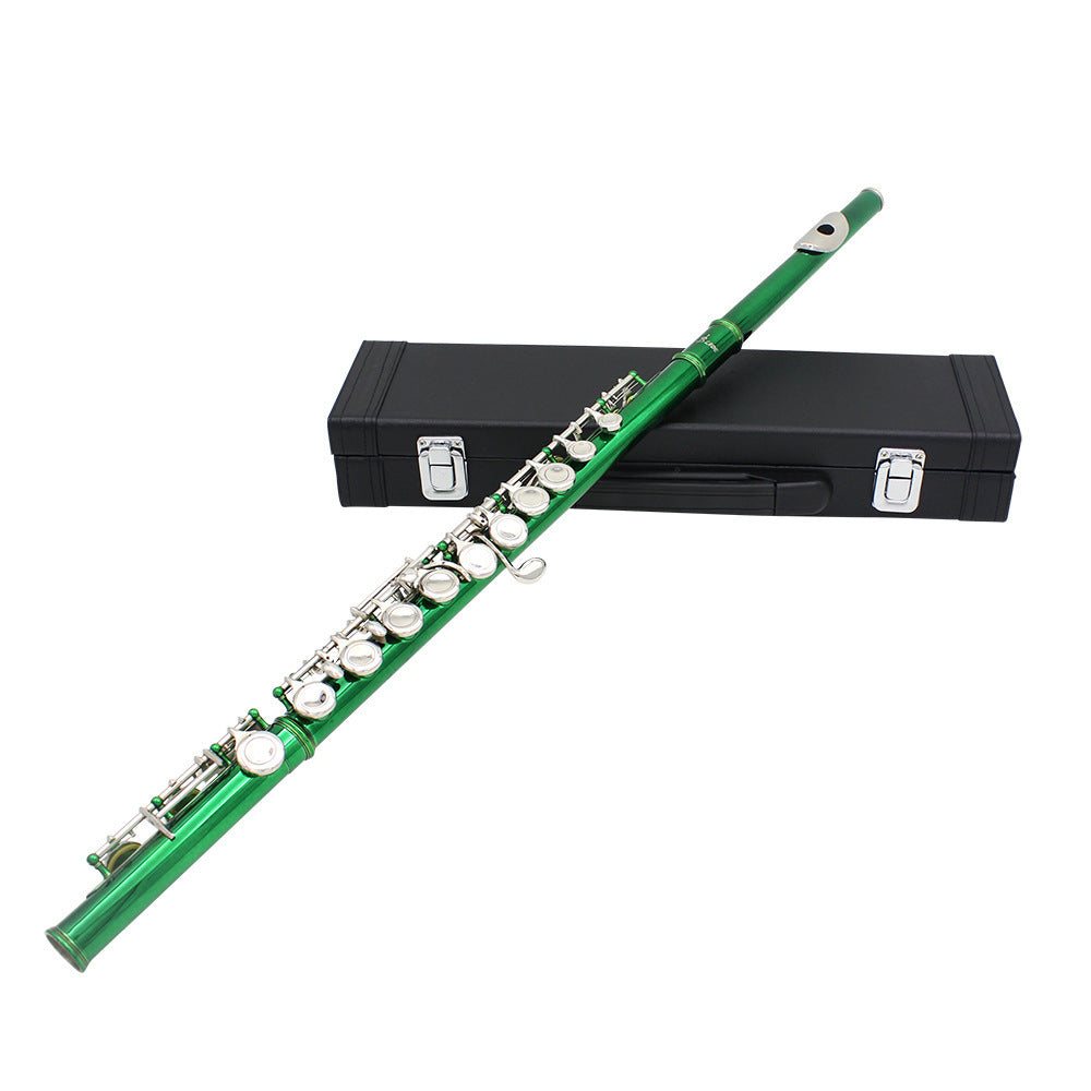 Flute 16 Holes Flute C Key White Copper Tube Body Leather Box Suitable For Beginners Grading Performance