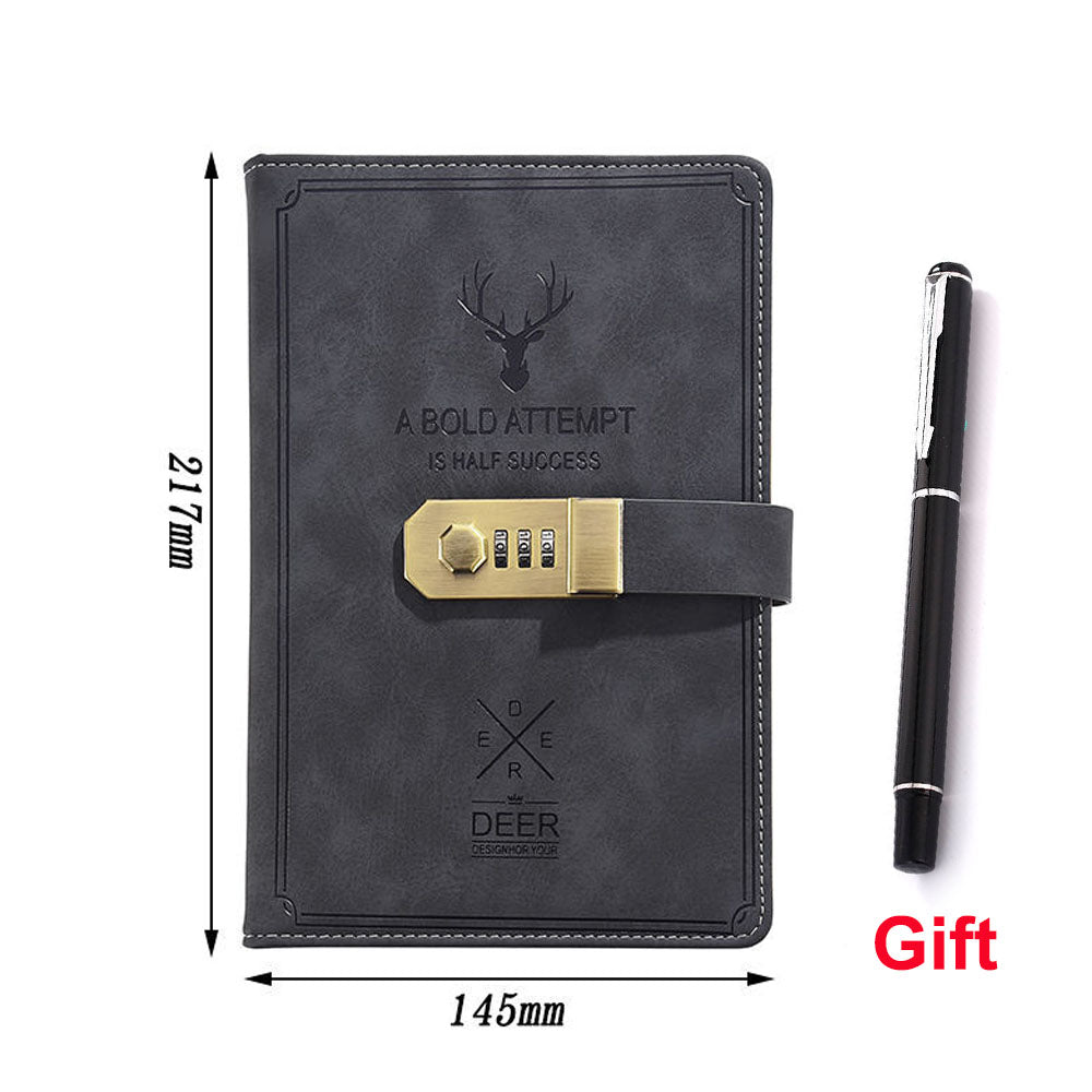 Password Book Diary Girl Secret Simple Student With Lock Notebook Literary Exquisite Girl