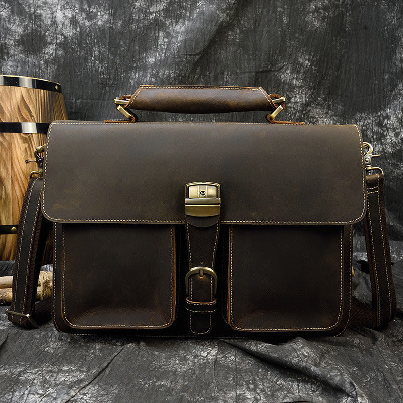 Men&#39;s Briefcase New Handbag Business Bag