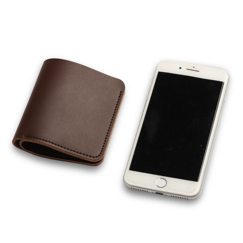 Men&#39;s Short Two-layer Leather Wallet