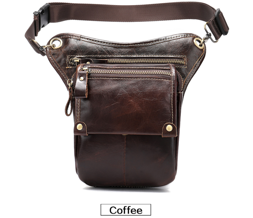 Vintage leather crossbody bag
