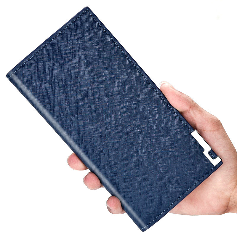 Men&#39;s Leather Long Card Case Wallet
