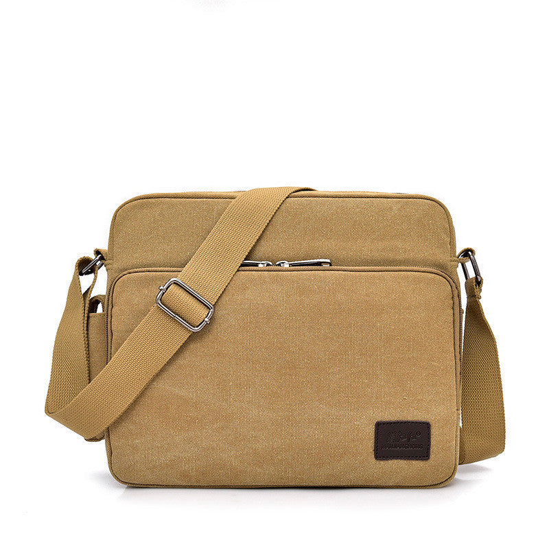 Manjianghong new canvas bag bag bag retro trend of men&#39;s business Metrosexual inclined shoulder bag foreign trade package