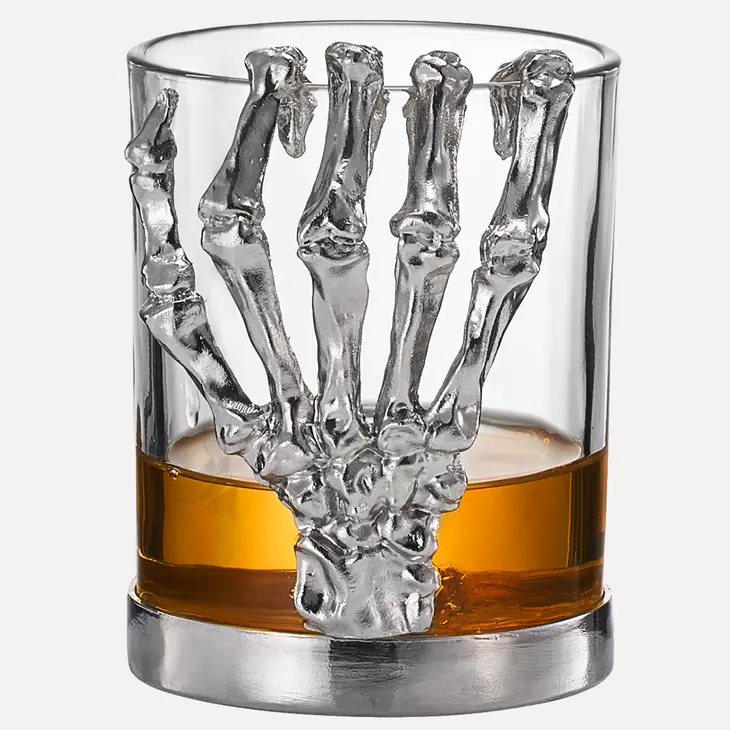 Skeleton Whiskey Glass Tumbler | Single | 10oz