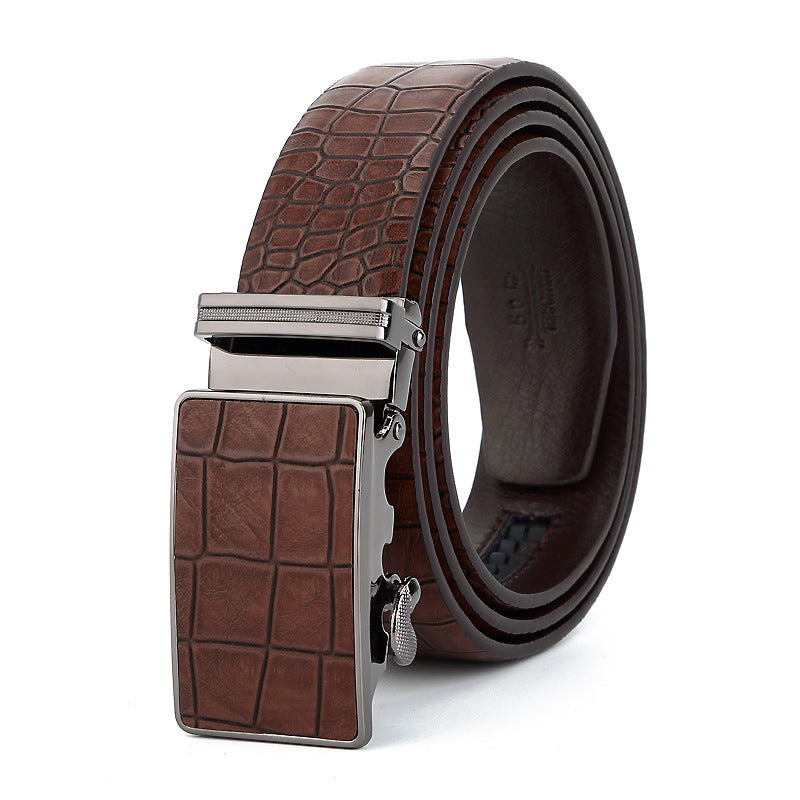Men&#39;s Belt Korean Style Automatic Buckle