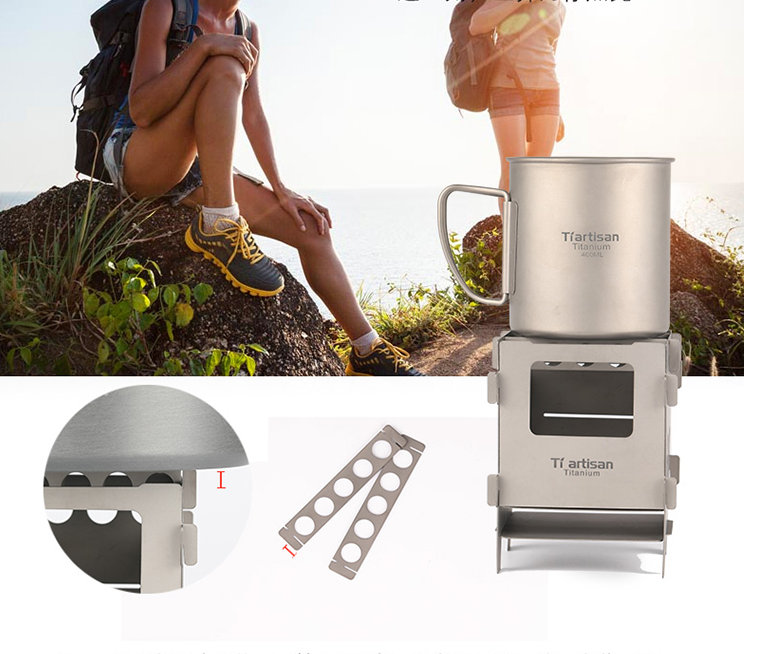 Titanium Foldable Wood Burning Stove