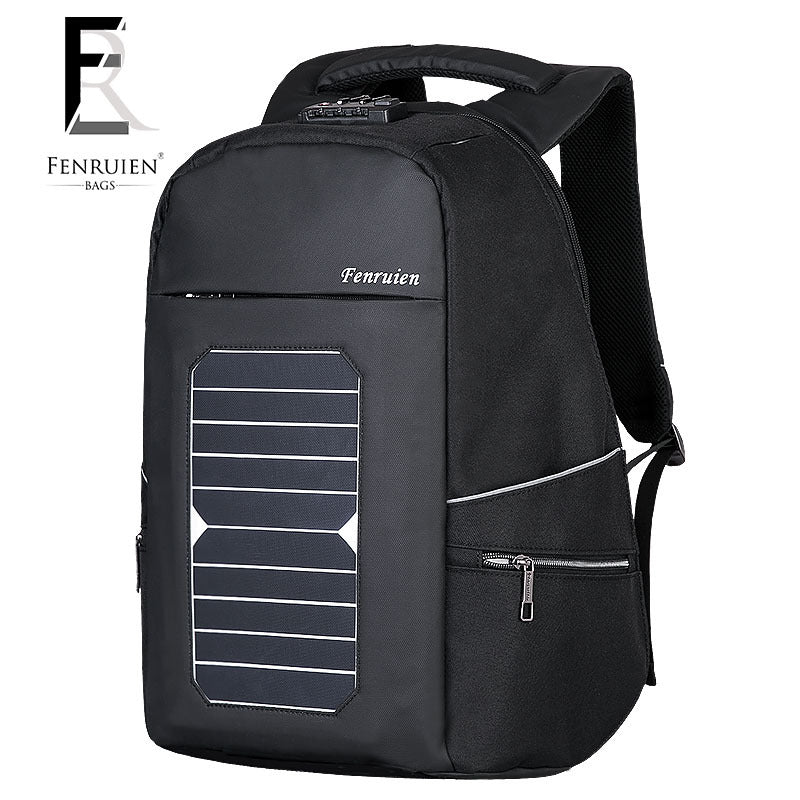 New solar charge outdoor double shoulder bag men business custom anti The Gifted Man