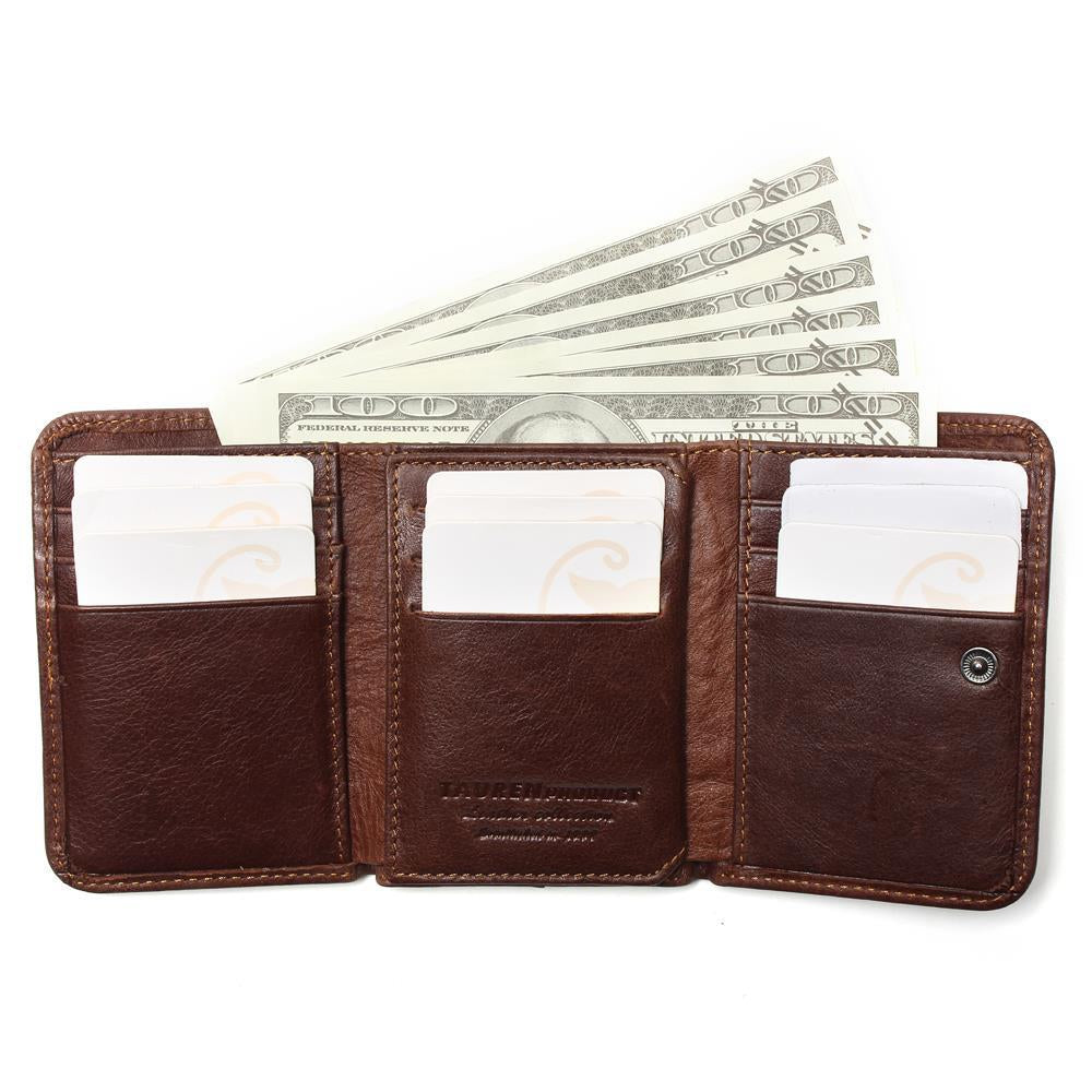 Men&#39;s ultra-thin leather wallet