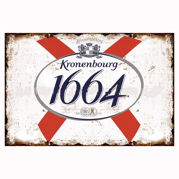 Retro Tin Painting Cocktail Bar Restaurant Shop Home Decoration