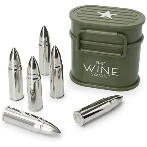 Whiskey Stones - Giftbox set - Stainless Steel -  Green Set