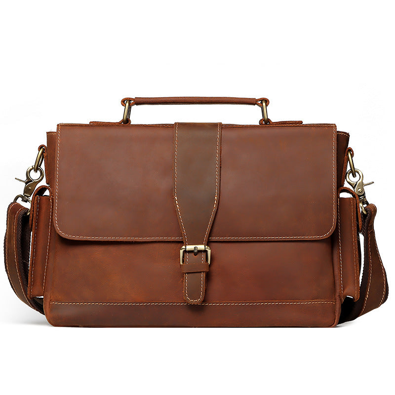 Business leather men&#39;s briefcase