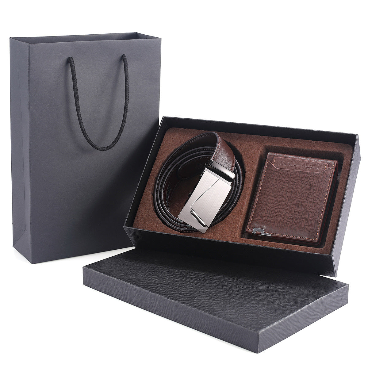 Fashion Automatic Buckle Leather Men&#39;s Belt