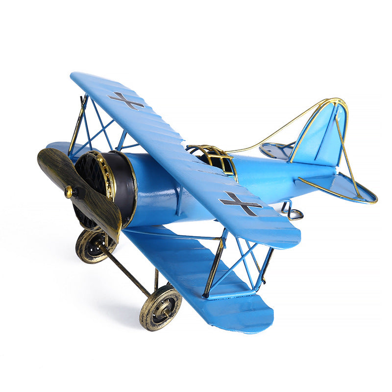 Vintage Mini Metal Decorative Plane Model
