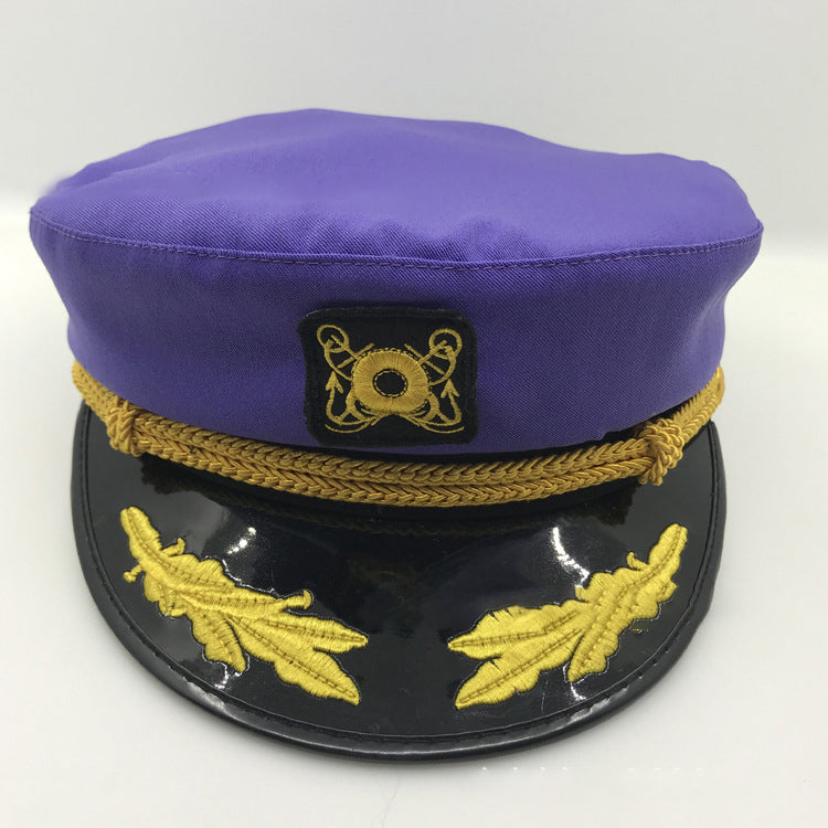 Korean version of retro men and women Navy blue navy cap