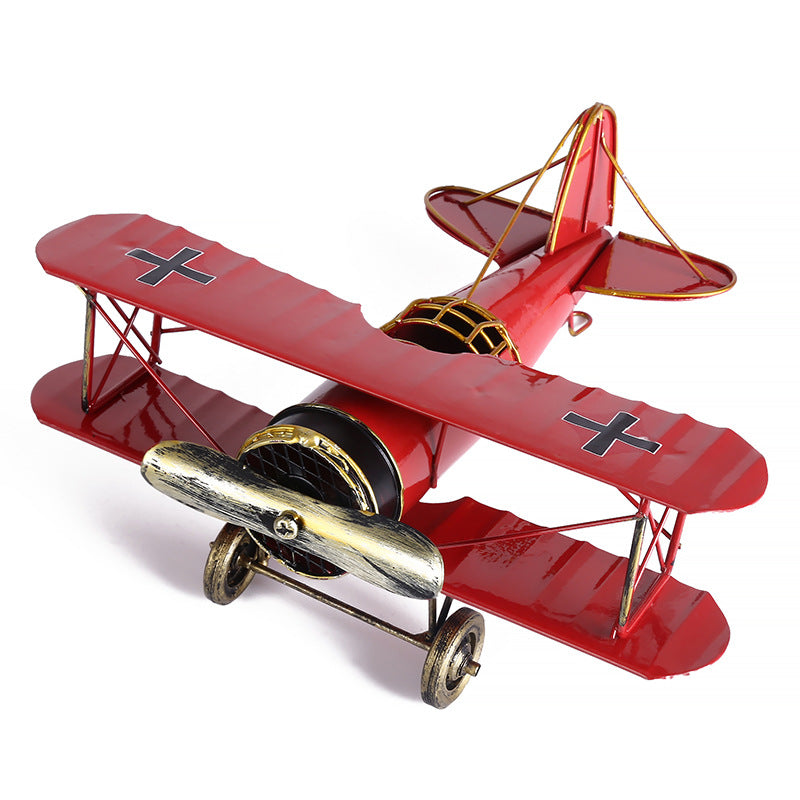 Vintage Mini Metal Decorative Plane Model
