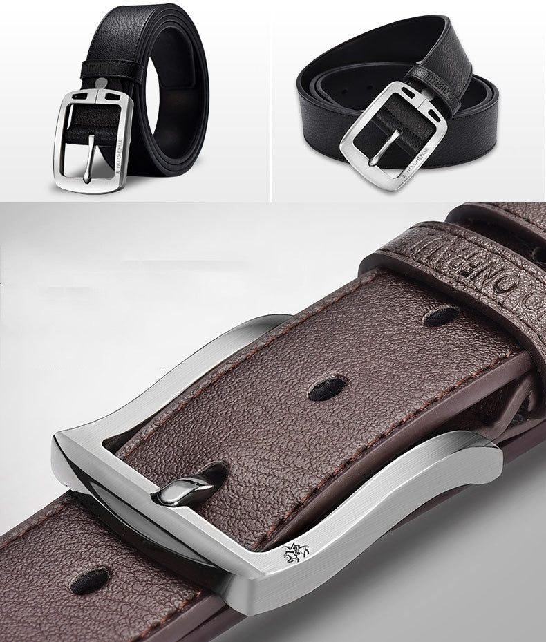 Korean Style Men&#39;s Casual Belt With Pin Buckle