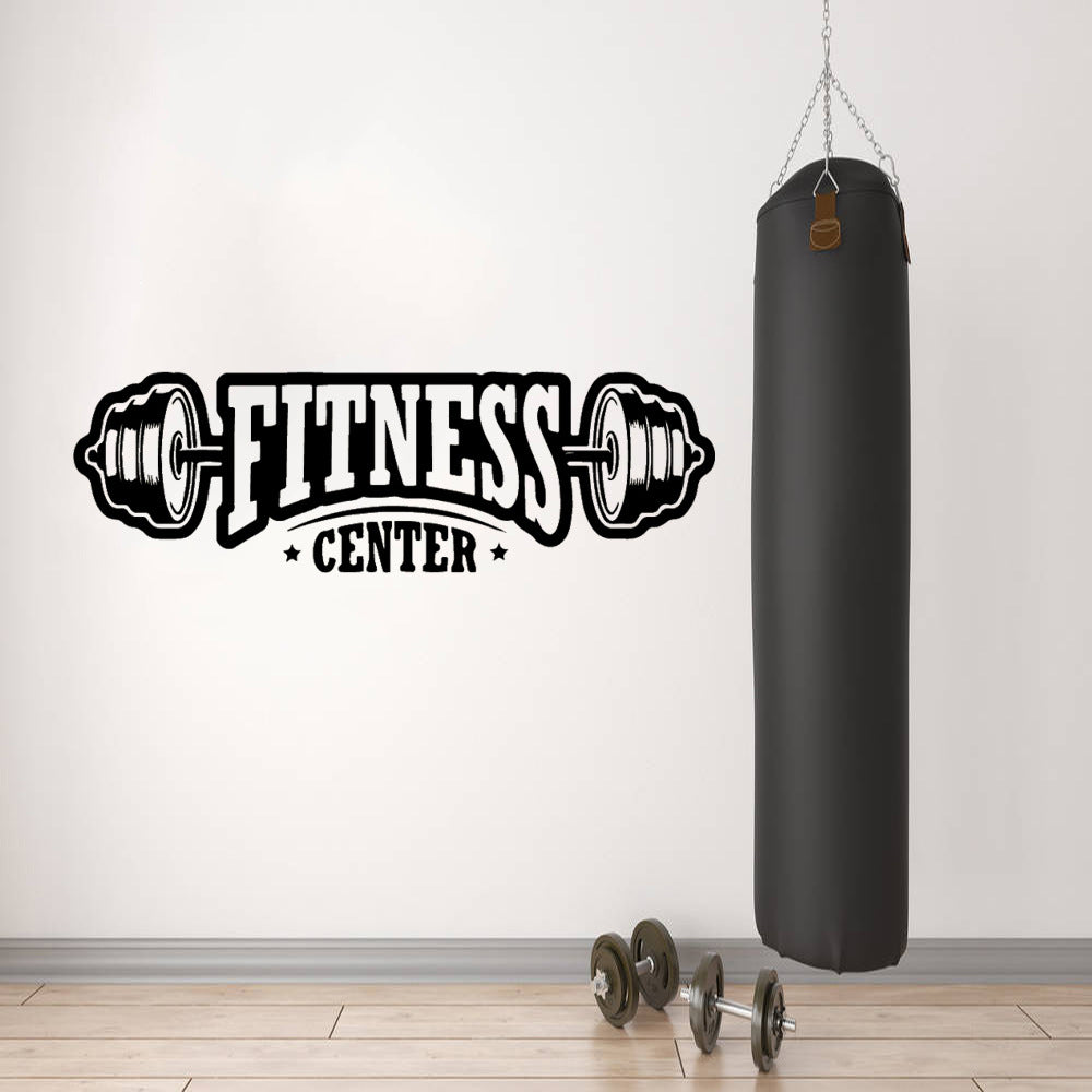 Barbell Vinyl Wall Sticker Wallpaper