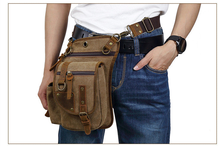 Men&#39;s Canvas Fashion Casual Shoulder Messenger Bag