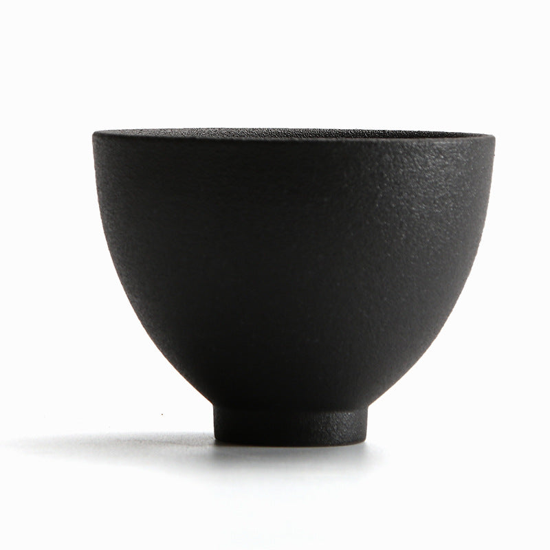 Vintage black pottery cup