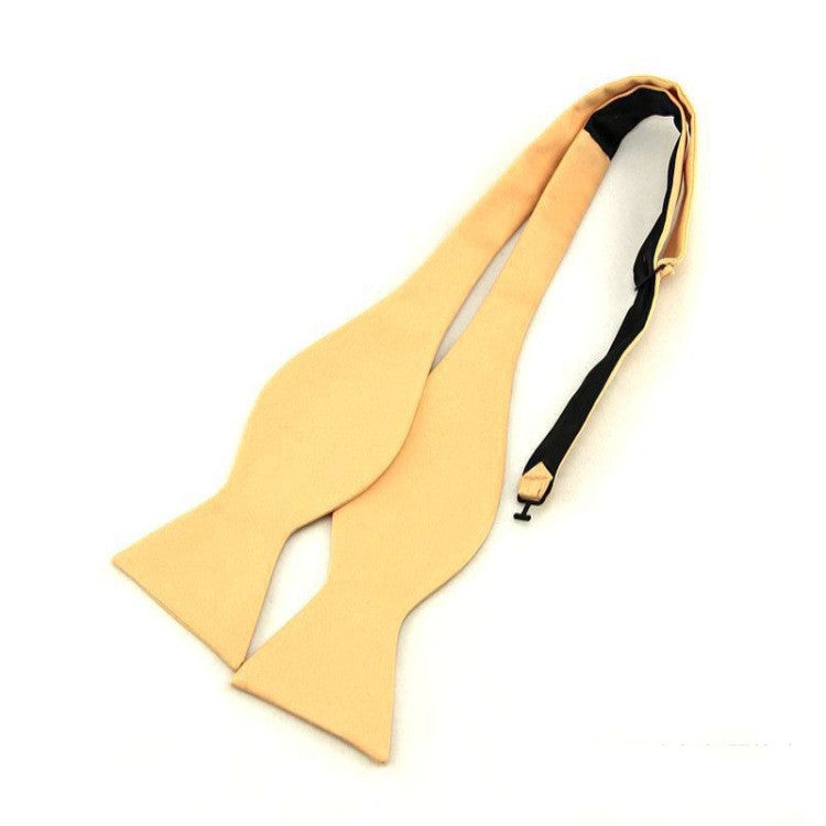 Men&#39;s Wedding Flat Head Tie 5 Cm Monochrome Streamer