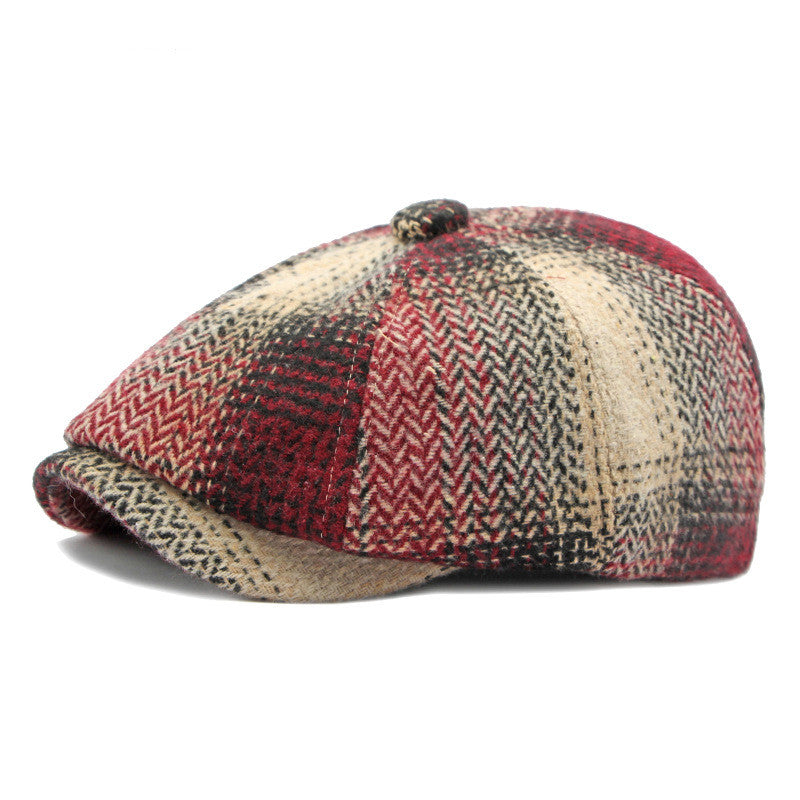 Women&#39;s Fashion Retro Plaid Beret