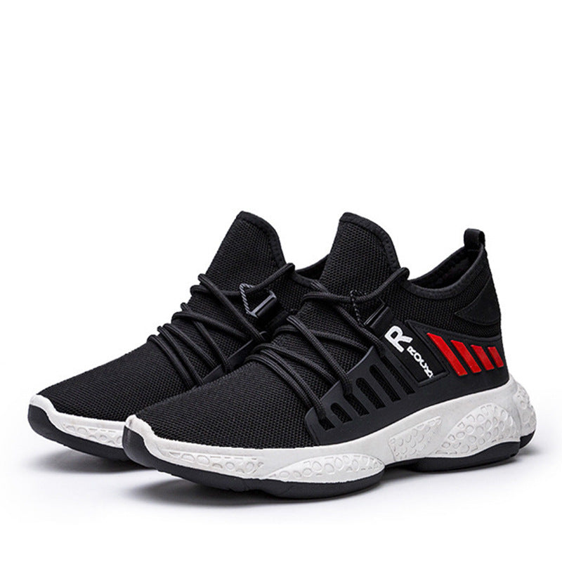 Lightweight Running Shoes Men&#39;s Flying Knit Men&#39;s Casual Shoes