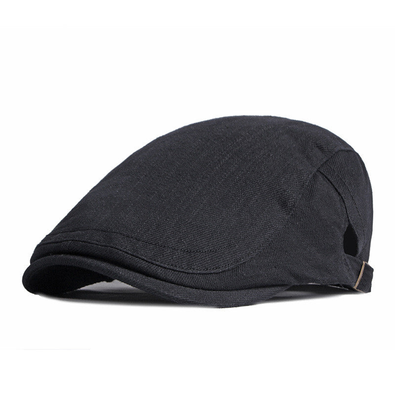 Simple Light Board Cotton Beret Men&#39;s Retro