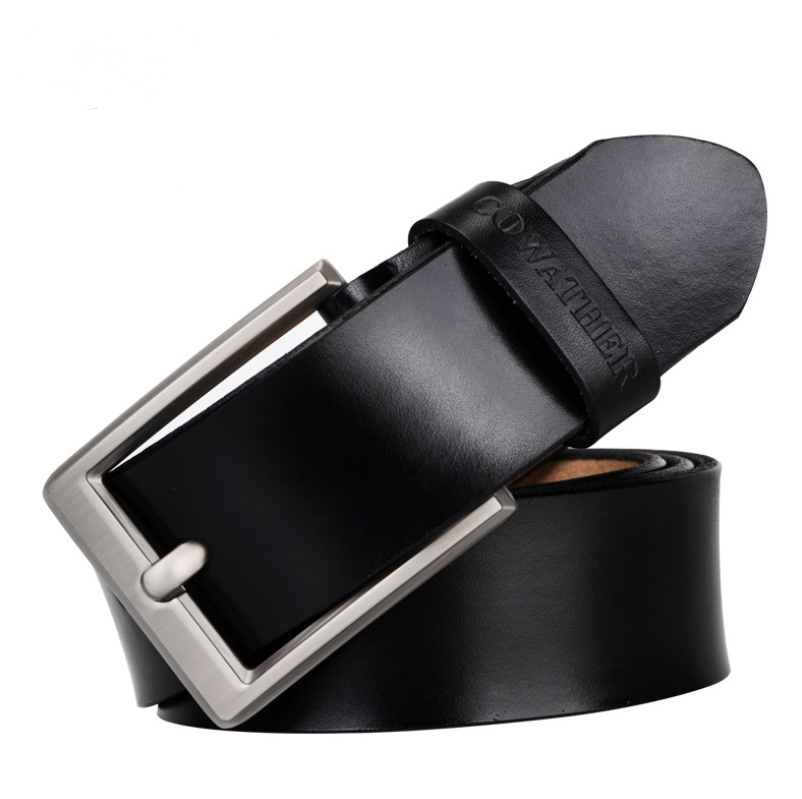 Casual leather wild leather belt fashion business men&#39;s pin buckle belt CF001