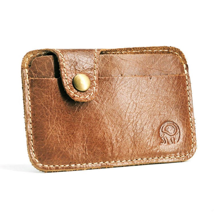 First layer cowhide utility card holder