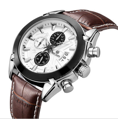 Multifunctional Single Calendar Men&#39;s Quartz Watch