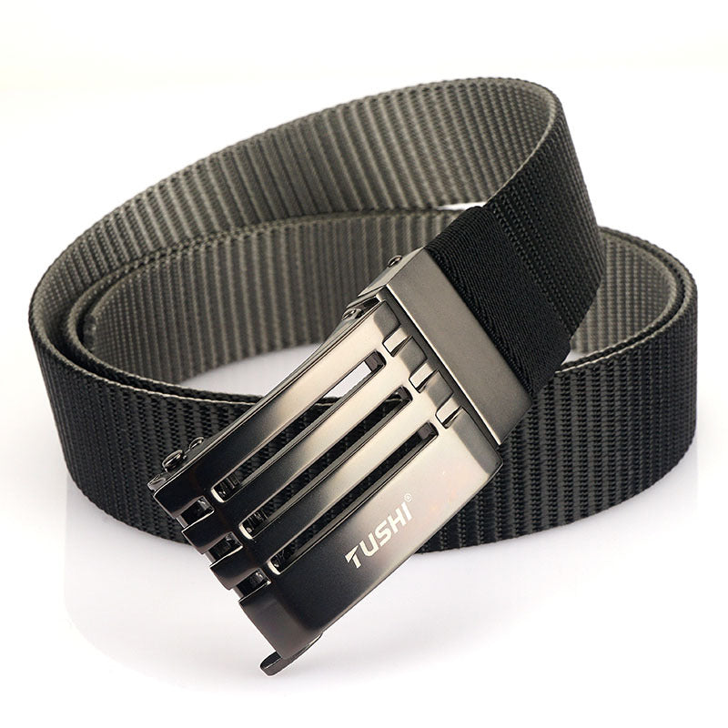 Men&#39;s Simple Rotary Automatic Buckle Belt