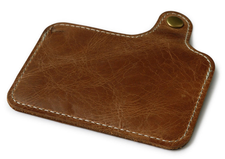 First layer cowhide utility card holder