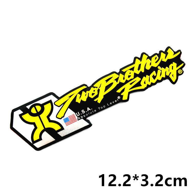 Motorcycle exhaust pipe high temperature sticker