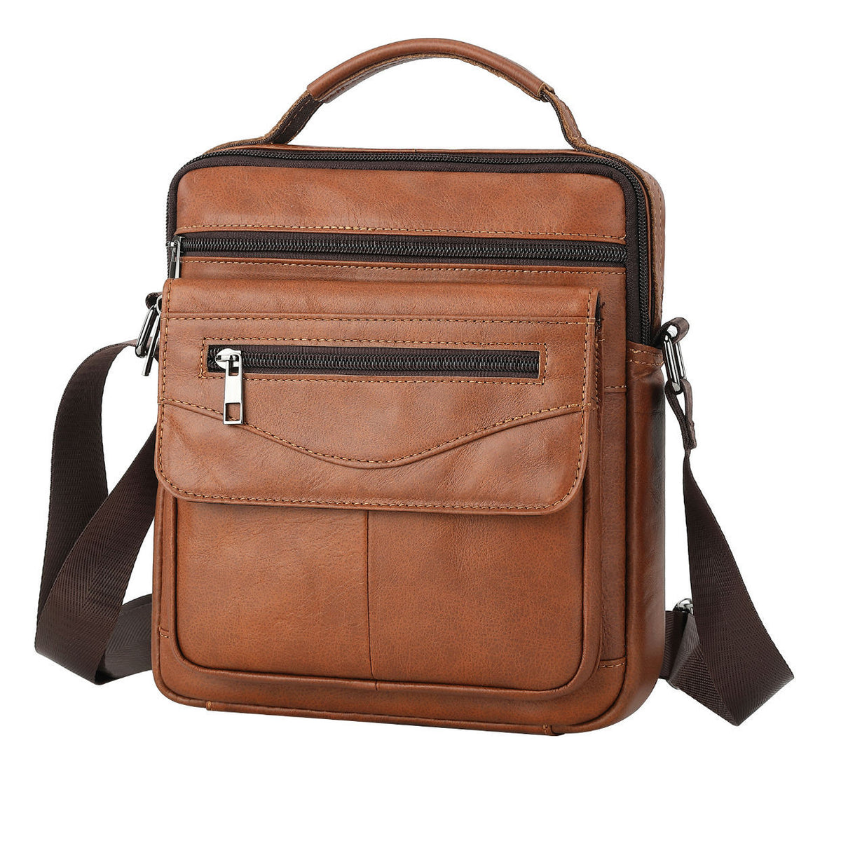 Men&#39;s Shoulder Bag First Layer Cowhide