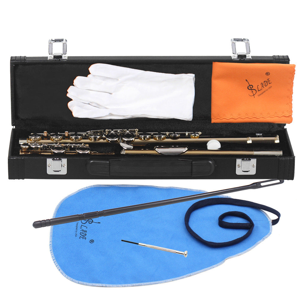 Flute 16 Holes Flute C Key White Copper Tube Body Leather Box Suitable For Beginners Grading Performance