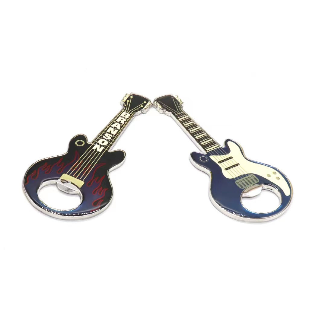 Metal Magnetic Suction Beer Guitar Bottle Opener Refrigerator Sticker