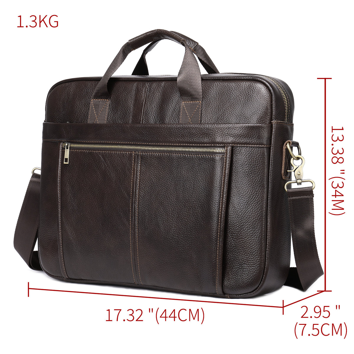 Men&#39;s Portable Briefcase Simple Diagonal Shoulder