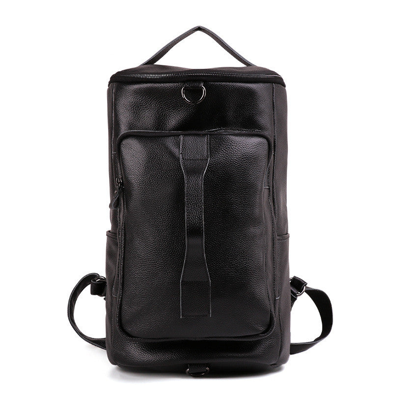 Leather men&#39;s bag large capacity luggage bag